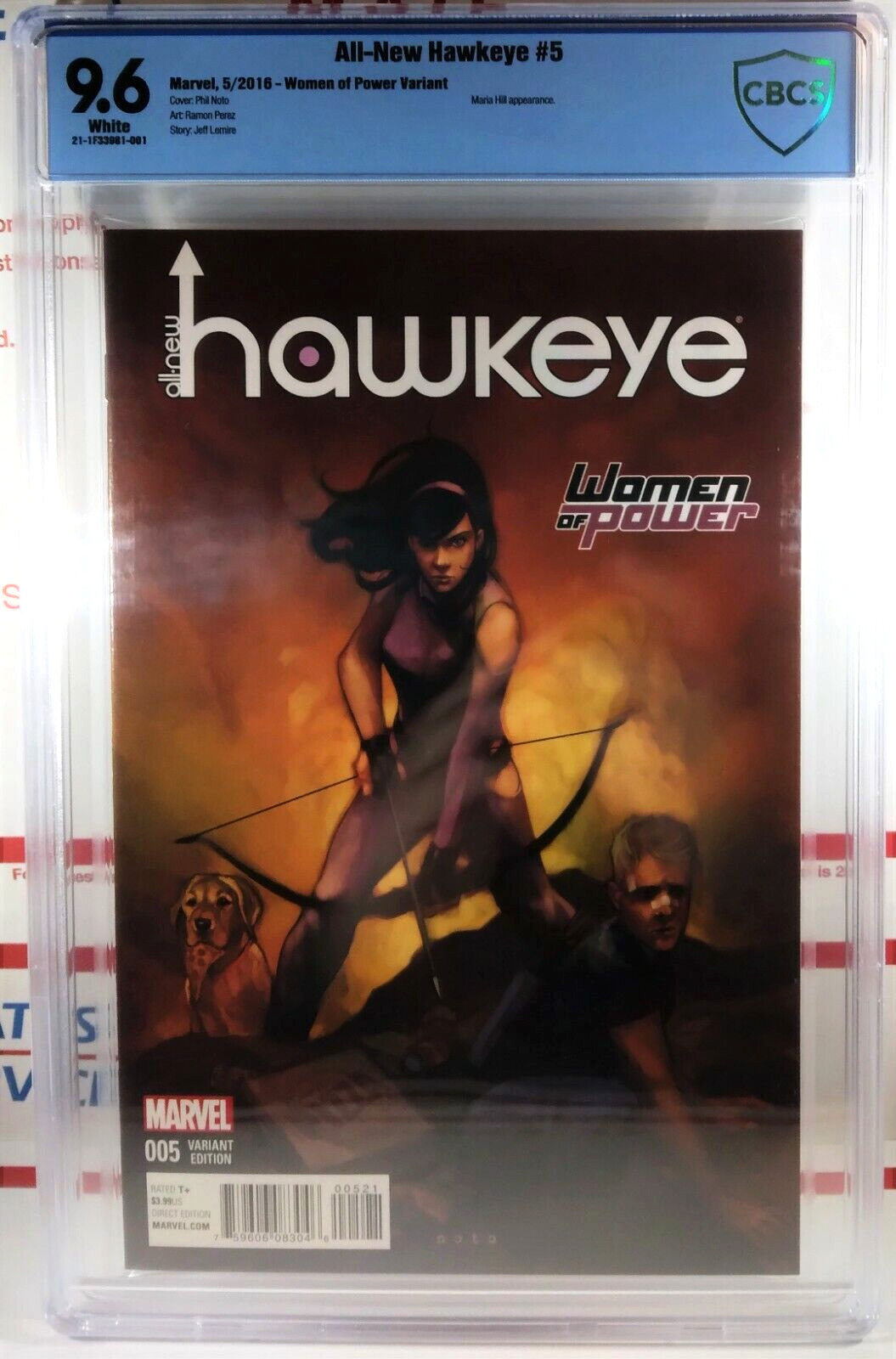 🎯 CBCS 9.6 ALL-NEW HAWKEYE #5 PHIL NOTO WOMEN OF POWER VARIANT Kate Bishop cgc