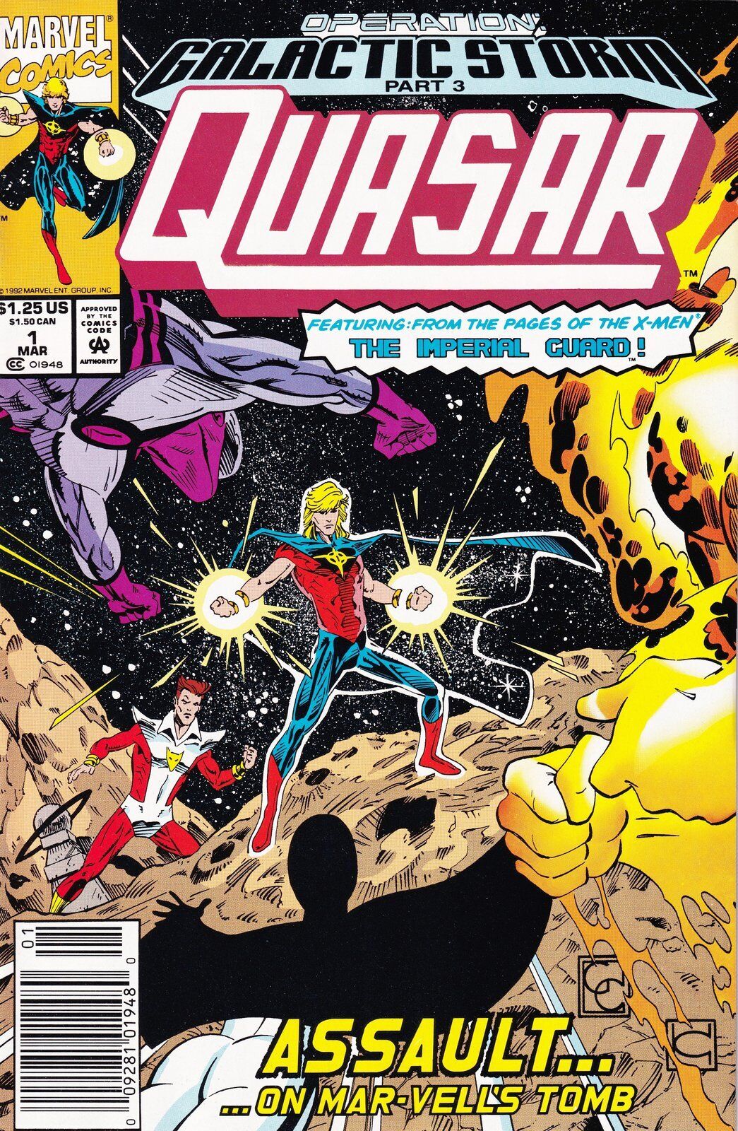 Quasar #1 Newsstand Cover Marvel