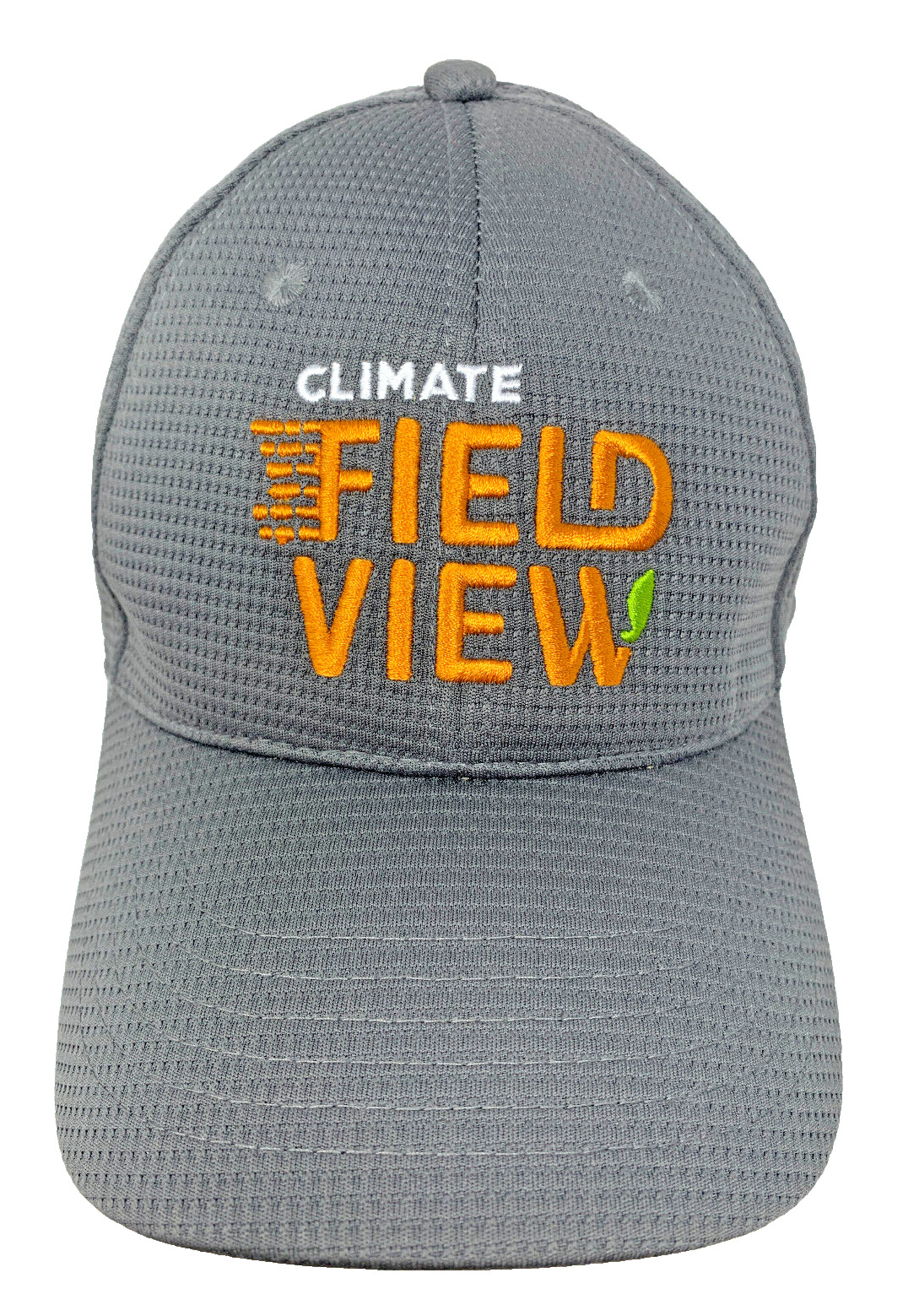 Climate Fieldview Gray Hat Cap w/ Embroidered Logo K-Products Adjustable NEW