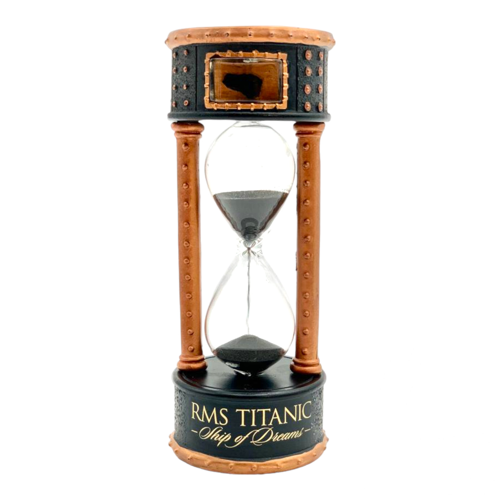 Authentic Titanic Coal Hourglass