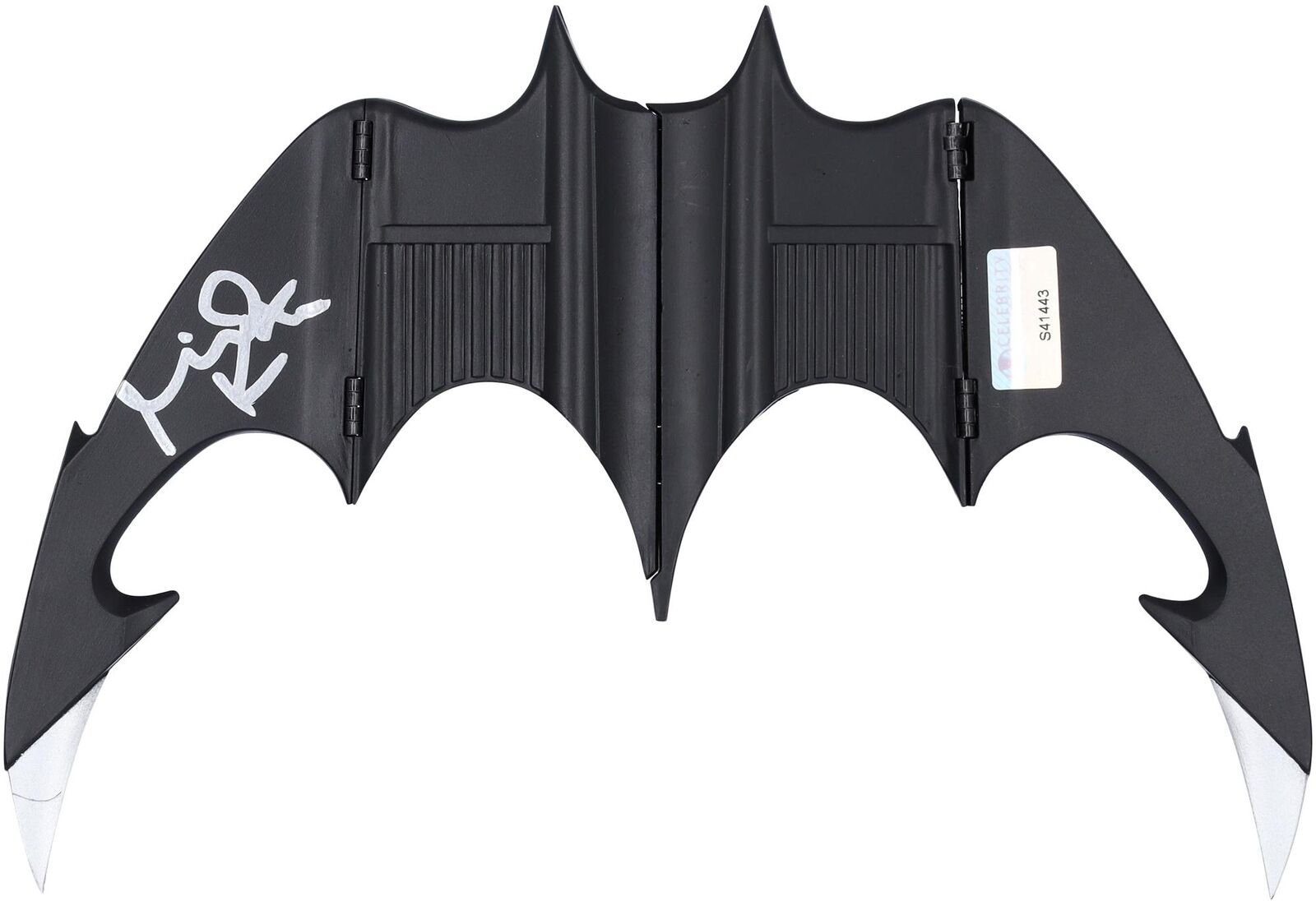 Michael Keaton Batman Autographed 1989 Prop Replica Batarang