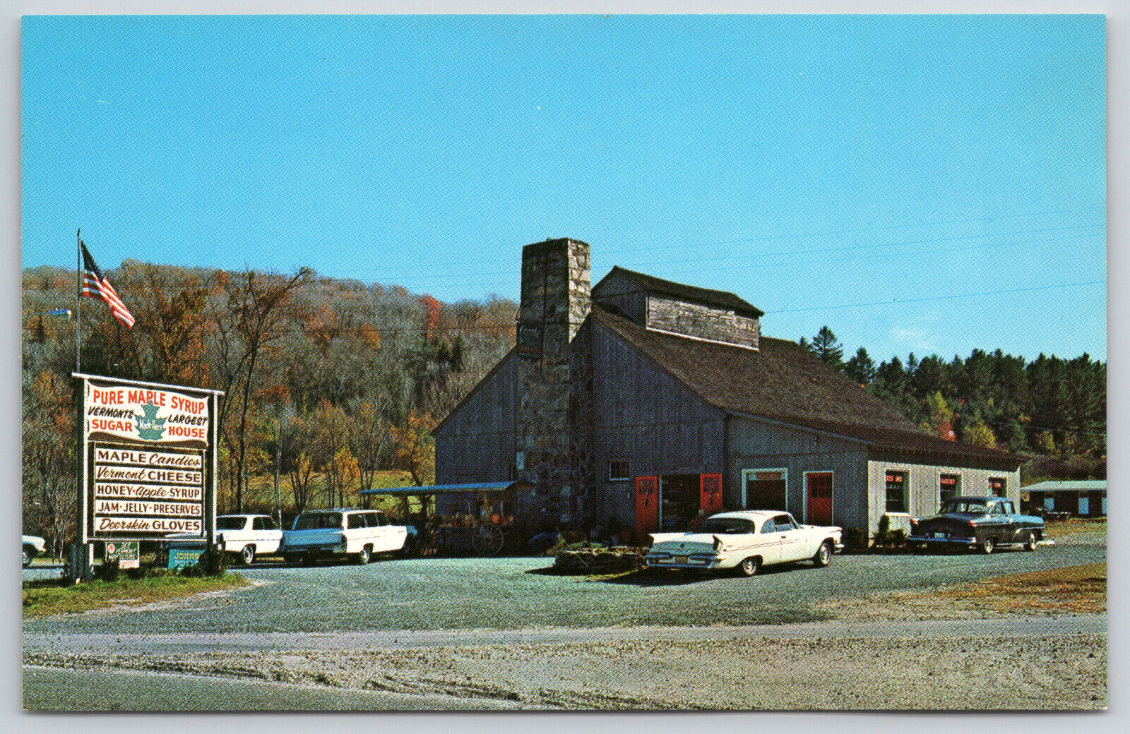 Wilmington VT Coombs Beaver Brook Sugarhouse Restaurant Maple Syrup Classic Cars