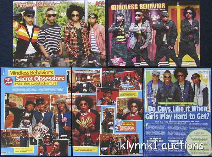 Mindless Behavior 16 Full Page clippings - Pinups Articles Lot Z360