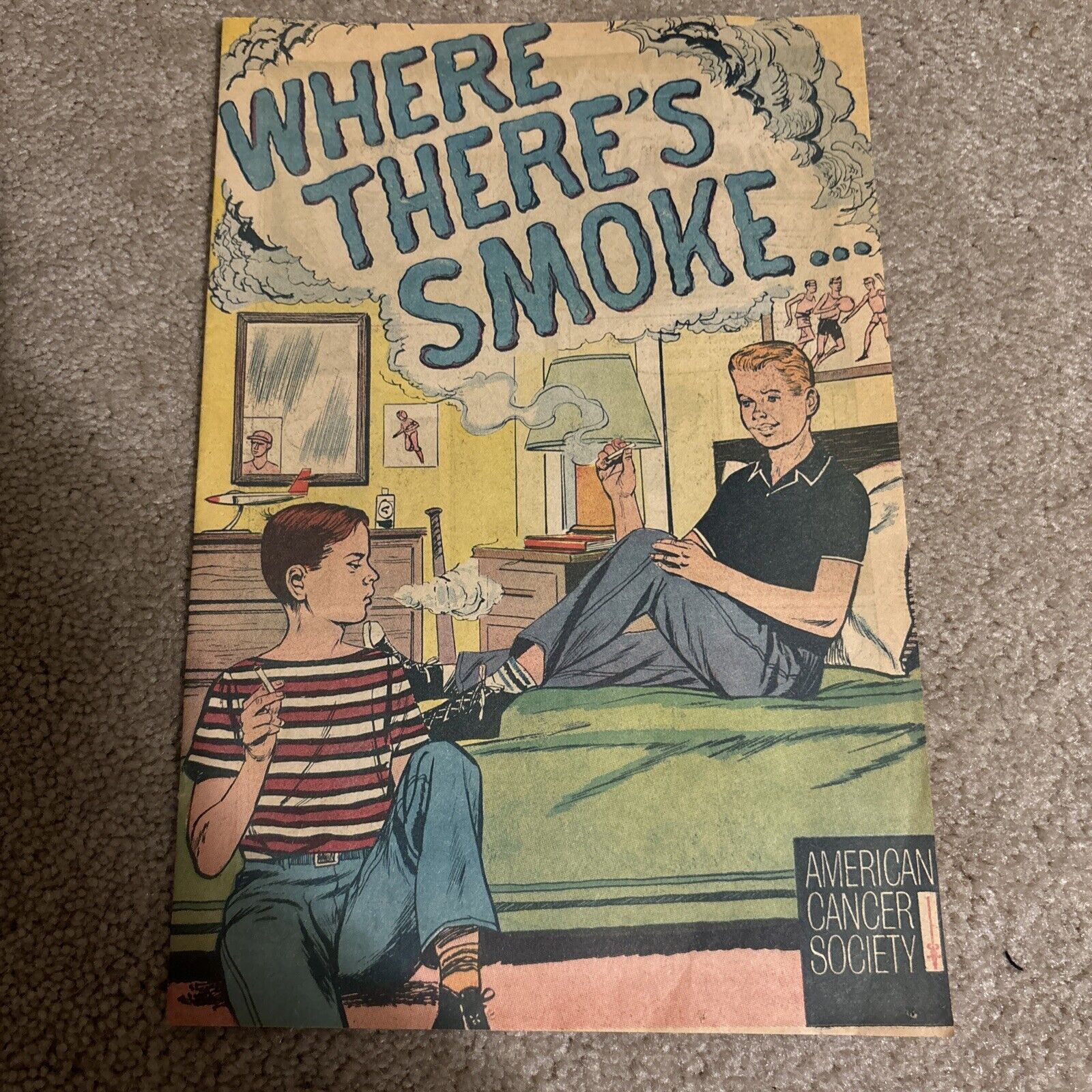 Where There\'s Smoke... 1965 American Cancer Society Comic - Reader
