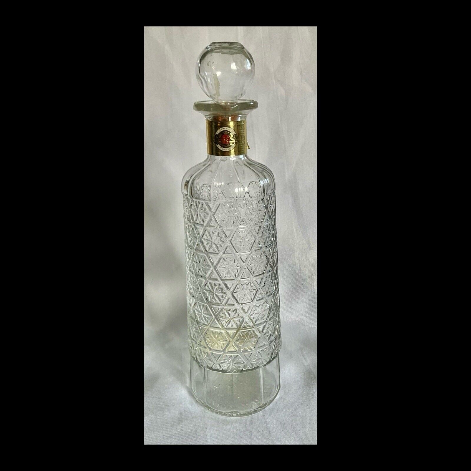 Gorgeous Schenley Elegance Vintage Whiskey Bottle 