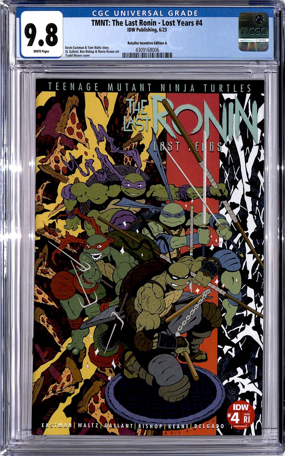 2023-24 TMNT: The Last Ronin - Lost Years Retailer Incentive A CGC 9.8 #4