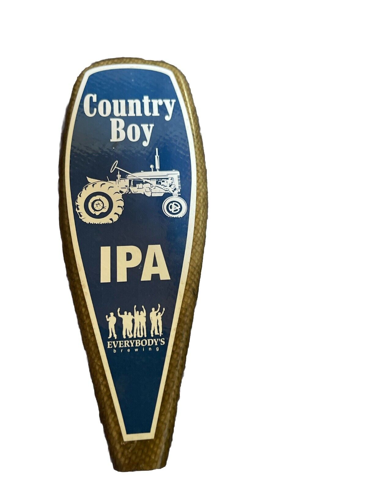 Country Boy IPA Beer Tap Handle Everybody’s Brewing Tractor Man Cave Rare (BT12)