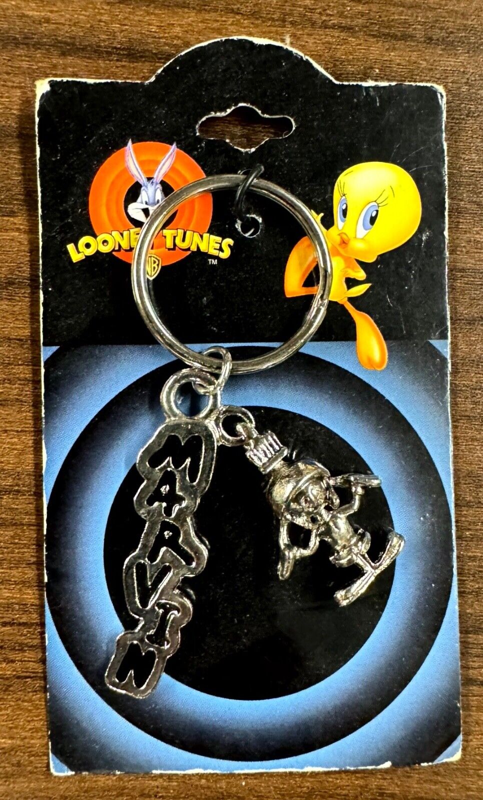 Marvin The Martian Metal Keychain 1999 Starline Looney Tunes