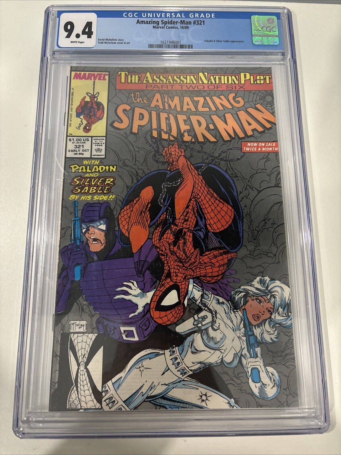 MARVEL COMICS Amazing Spider-Man #321 CGC 9.4 (1989)