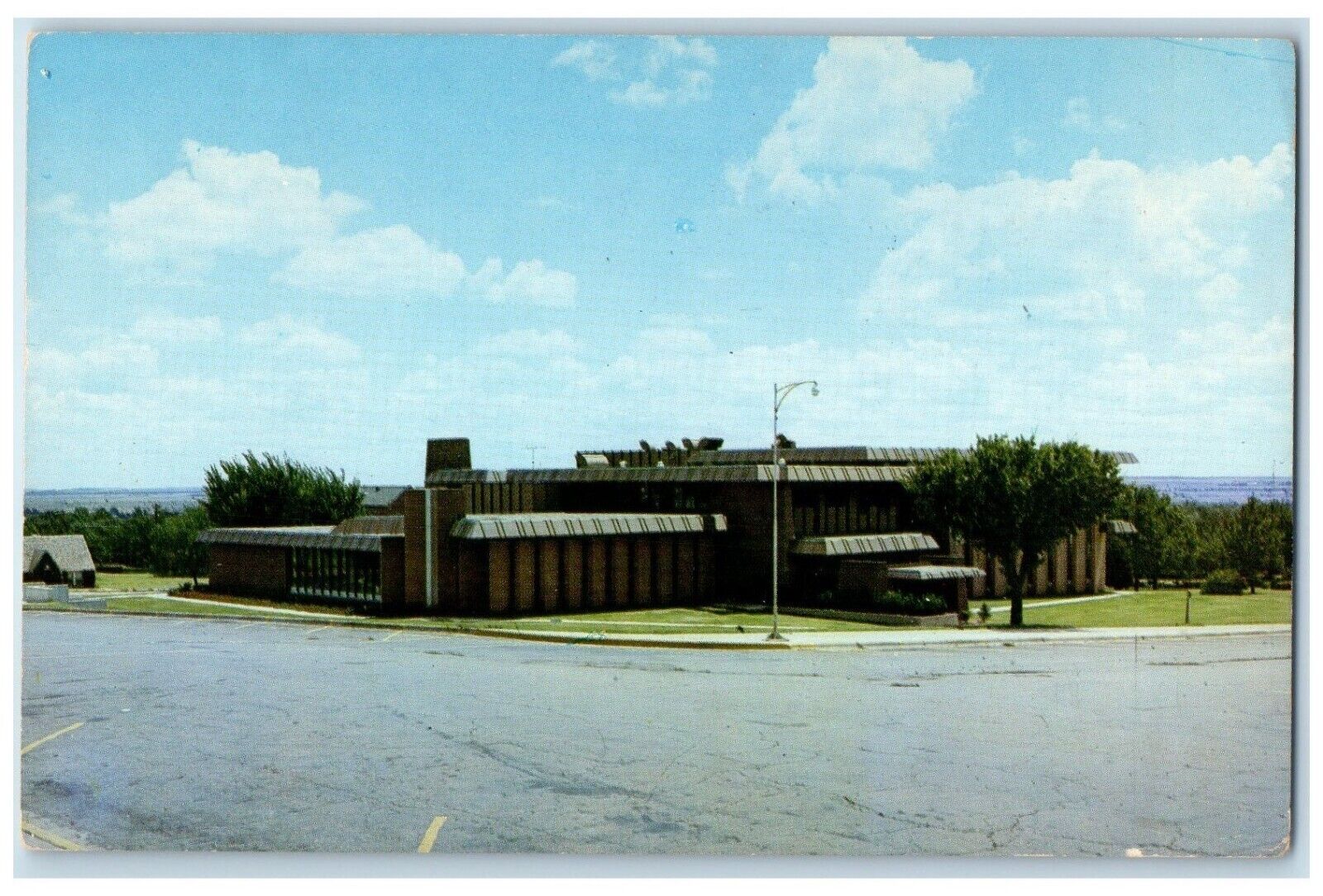 1961 Memorial Student Center Southwestern State College Weatherford OK Postcard