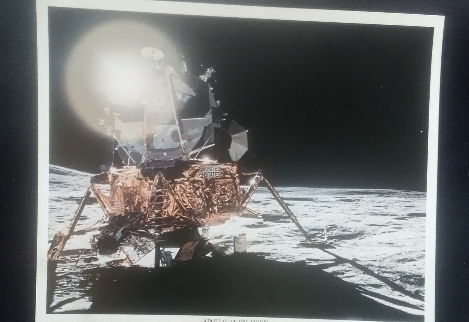 NASA 8x10 Photo. Apollo 14 On Moon