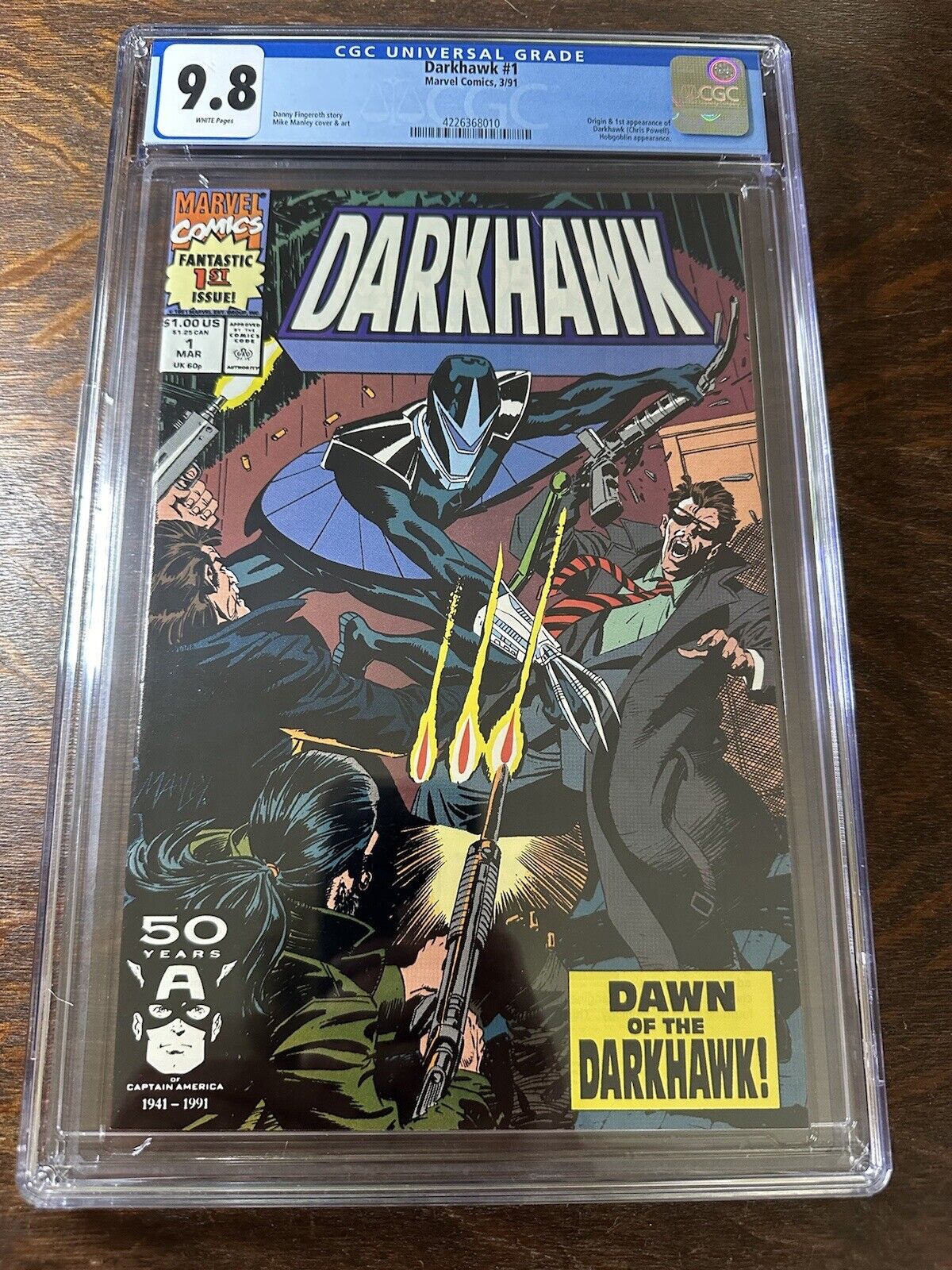 Darkhawk #1 CGC 9.8 White Pages Marvel 3/91