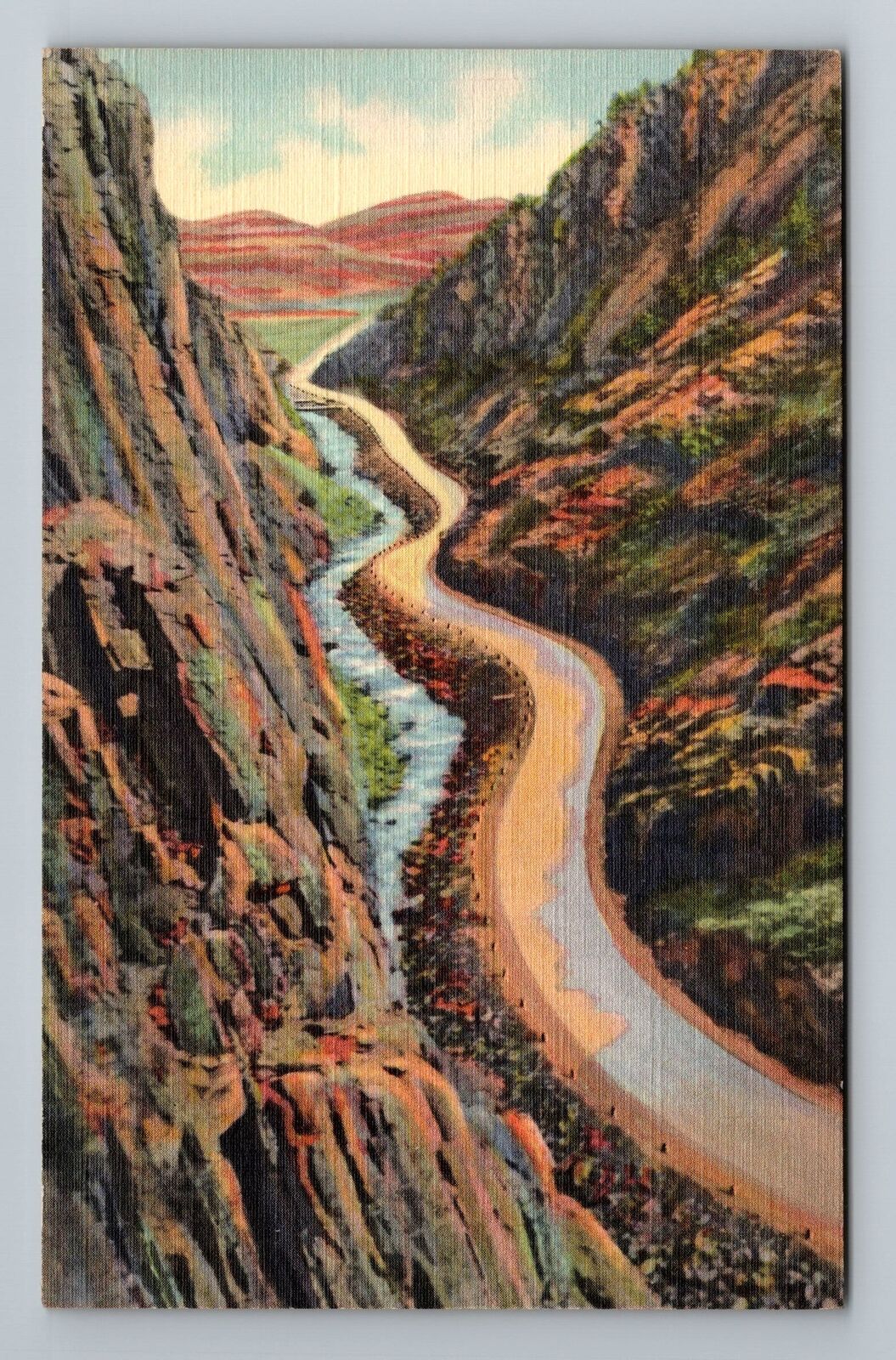 Greeley CO-Colorado, Big Thompson Canon, Highway Estes Pass Vintage Postcard