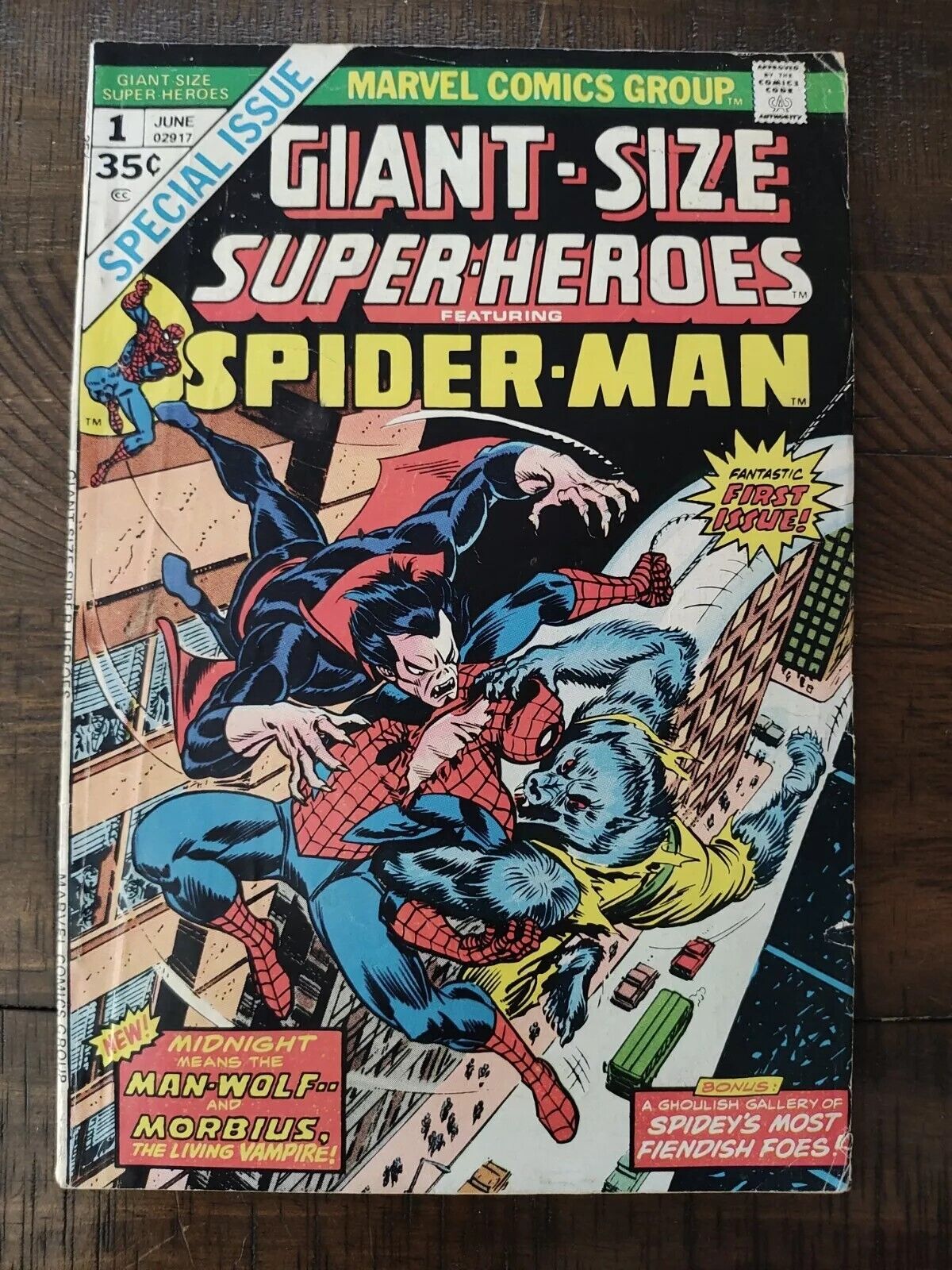Giant-Size Super-Heroes Spider-Man #1 Great Condition 1st Team Morbius Man-Wolf