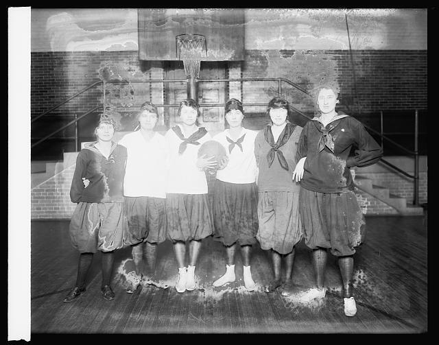 Photo:War risk basket ball team 1920 girls 2nd team,Sports Team,Athletes