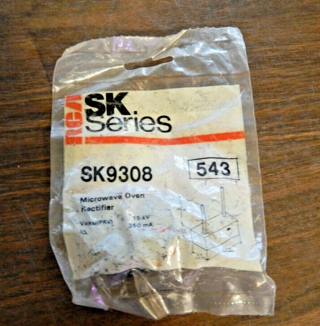 RCA SK9308 MICROWAVE OVEN RECTIFIER DIODE 15kV 350mA SK9308/543  8244