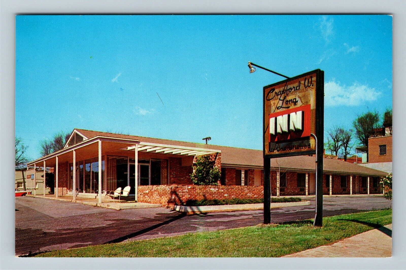 Jefferson, GA-Georgia, Crawford W. Long Inn, Advertising Vintage Postcard