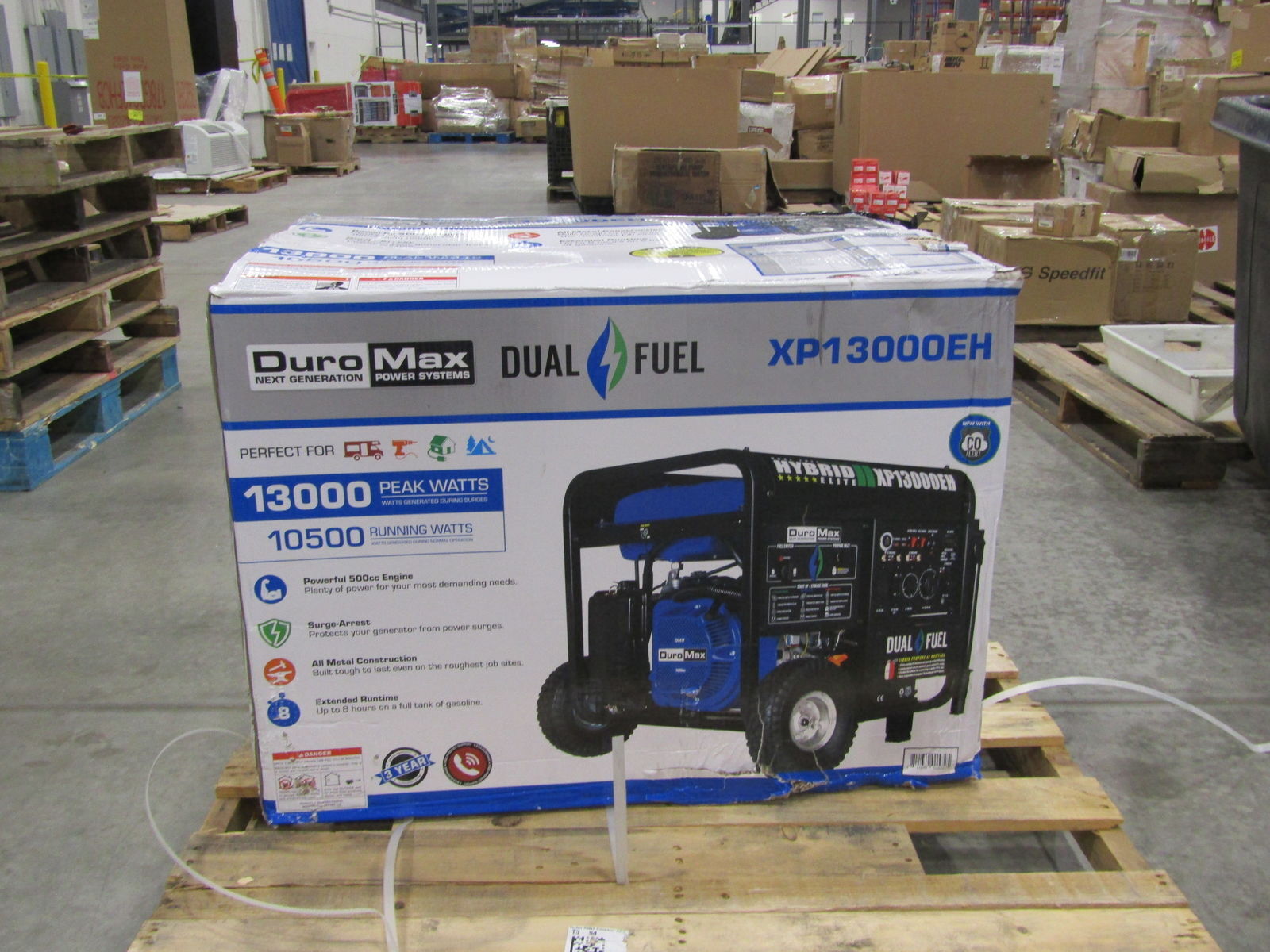 DuroMax XP13000EH 13,000/10,500W Dual Fuel Electric Start Portable Generator