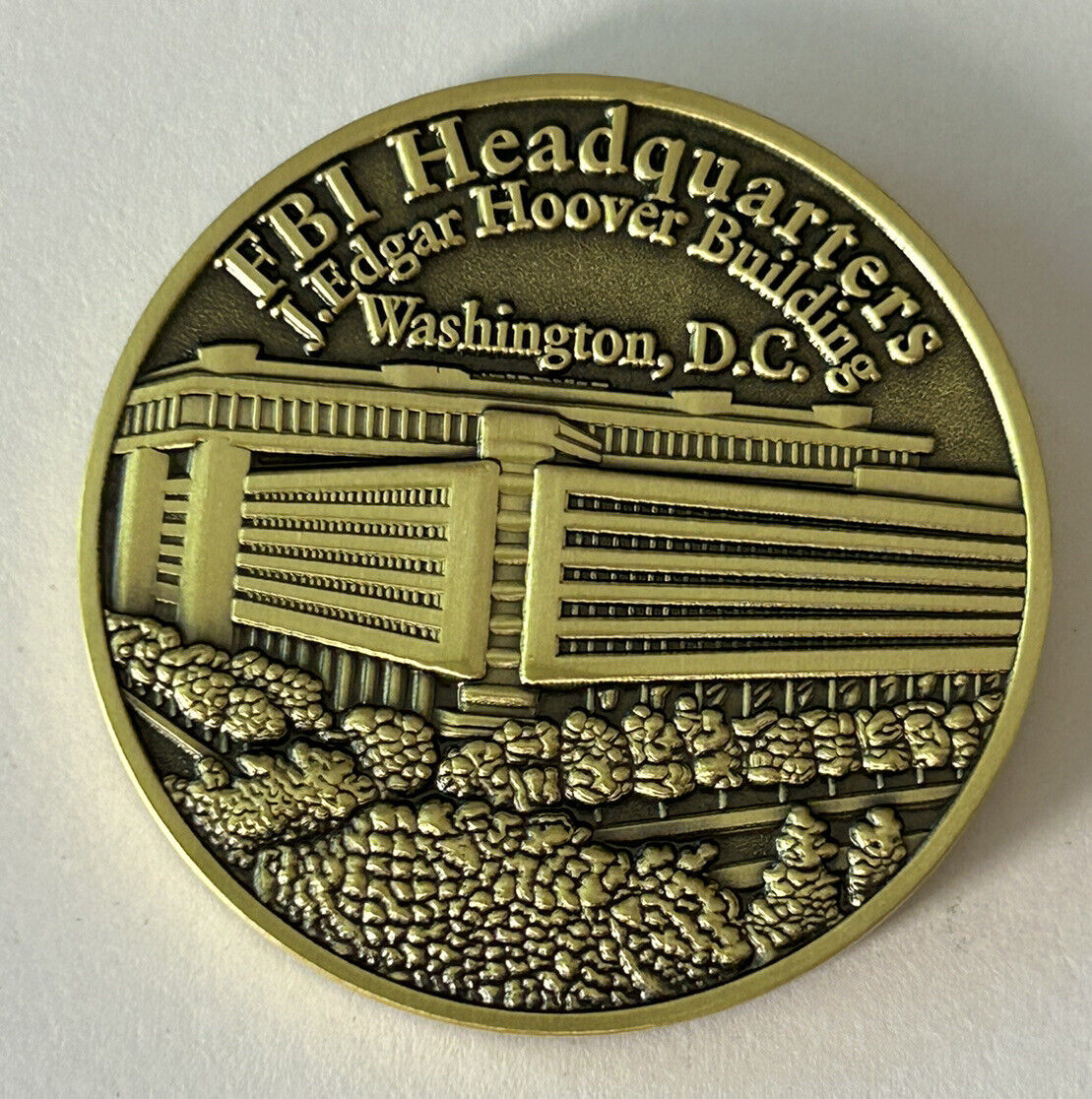 FBI HQ The J Edgar Hoover Building Challenge Coin
