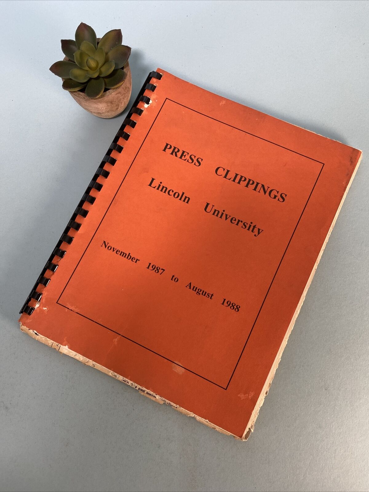 RARE HBCU Press Clippings Lincoln University 1987-1988