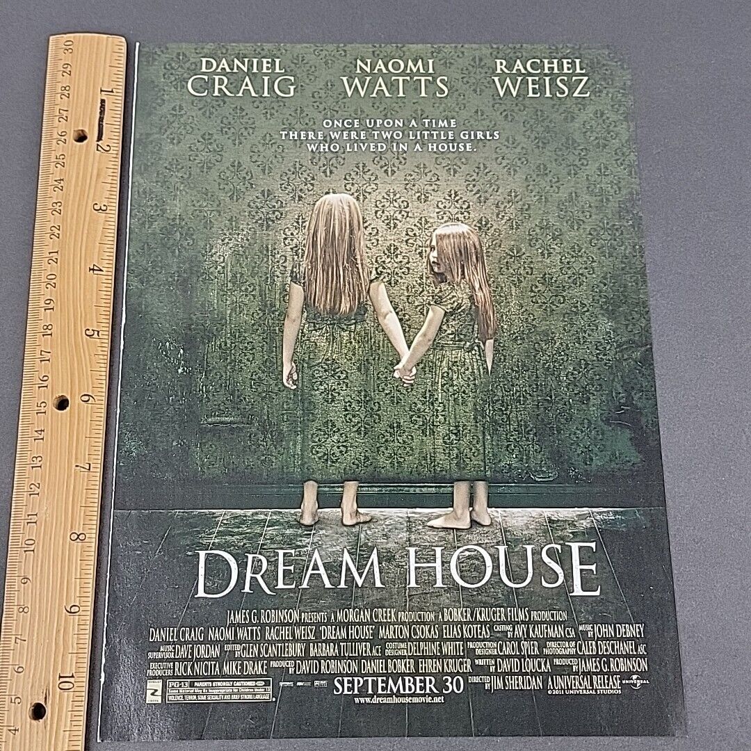 2011 Print Ad Dream House Thriller Movie Promo Page