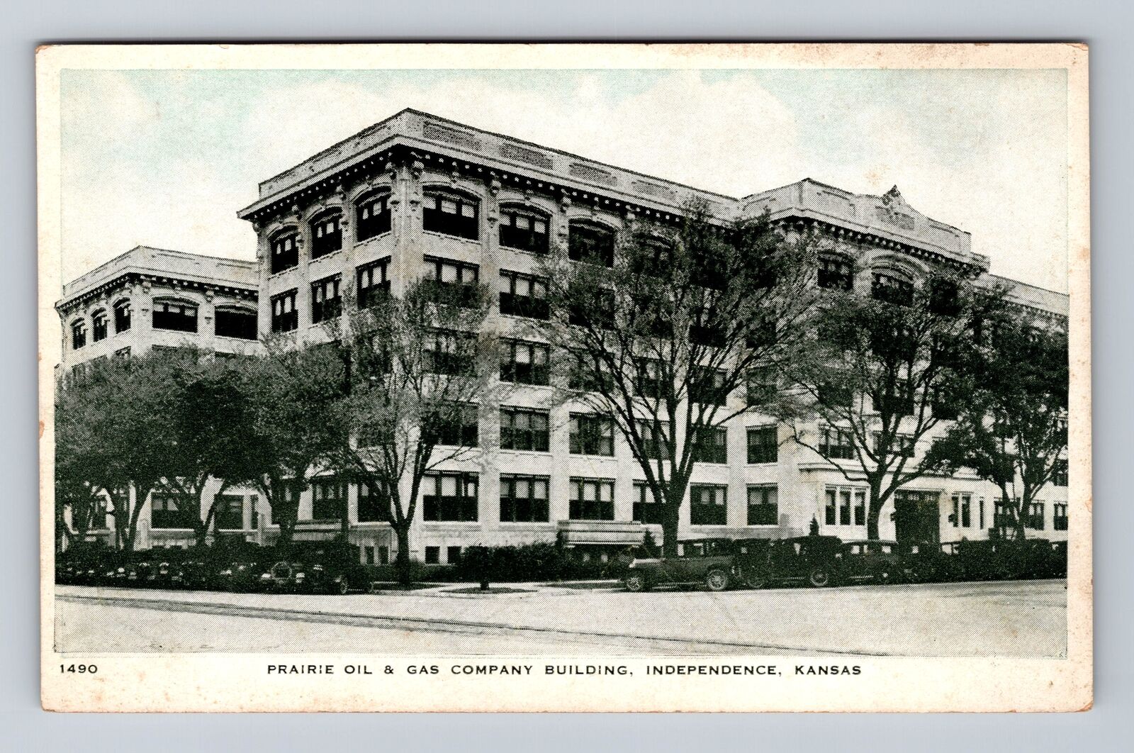 Independence KS-Kansas, Prairie Oil & Gas Company Building, Vintage Postcard