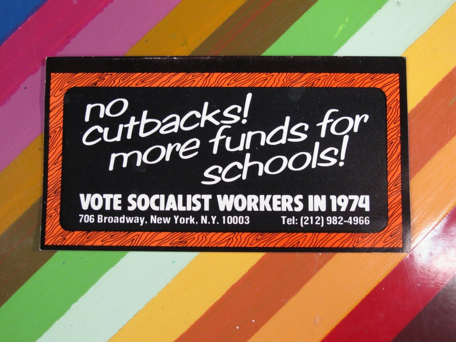 1960/1970s Civil Protest Activism Socialism ephemera - Stickers flyers cards
