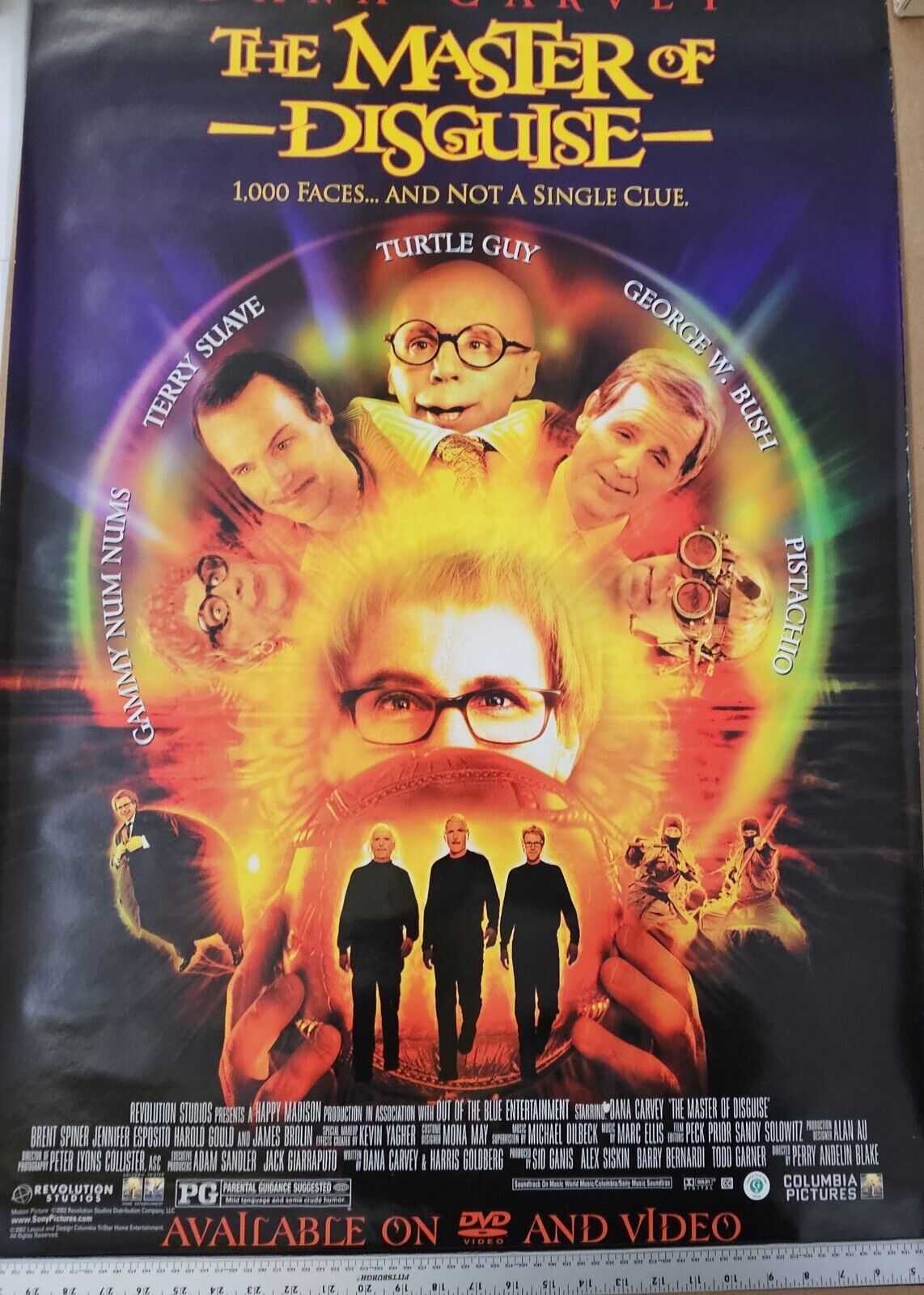 Dana Carvey  Stars in The Master of  Disguise  27 x40  DVD  Movie poster
