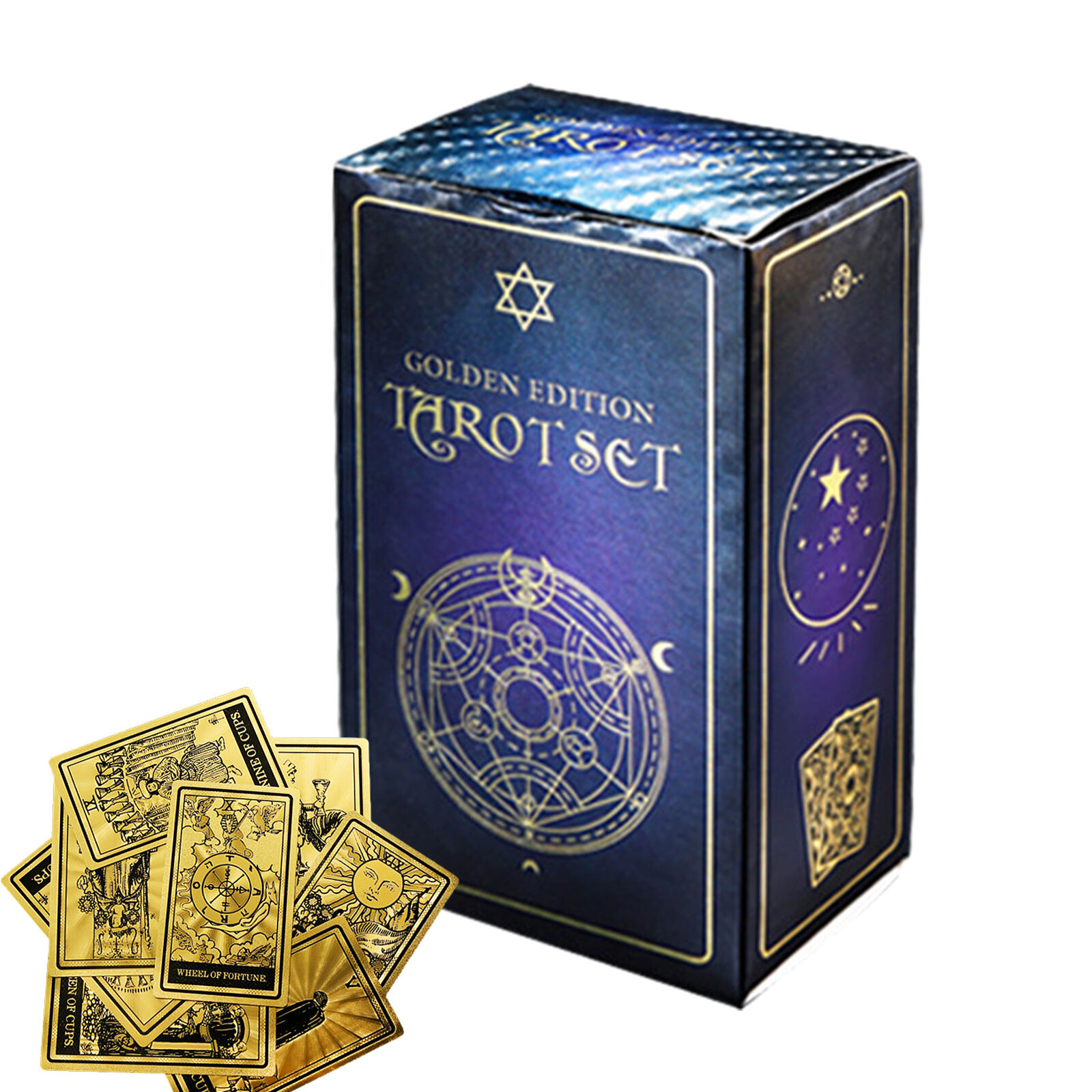 Gold Foil Brand New Set Of Tarot Plastic Waterproofing Cards Brand New 