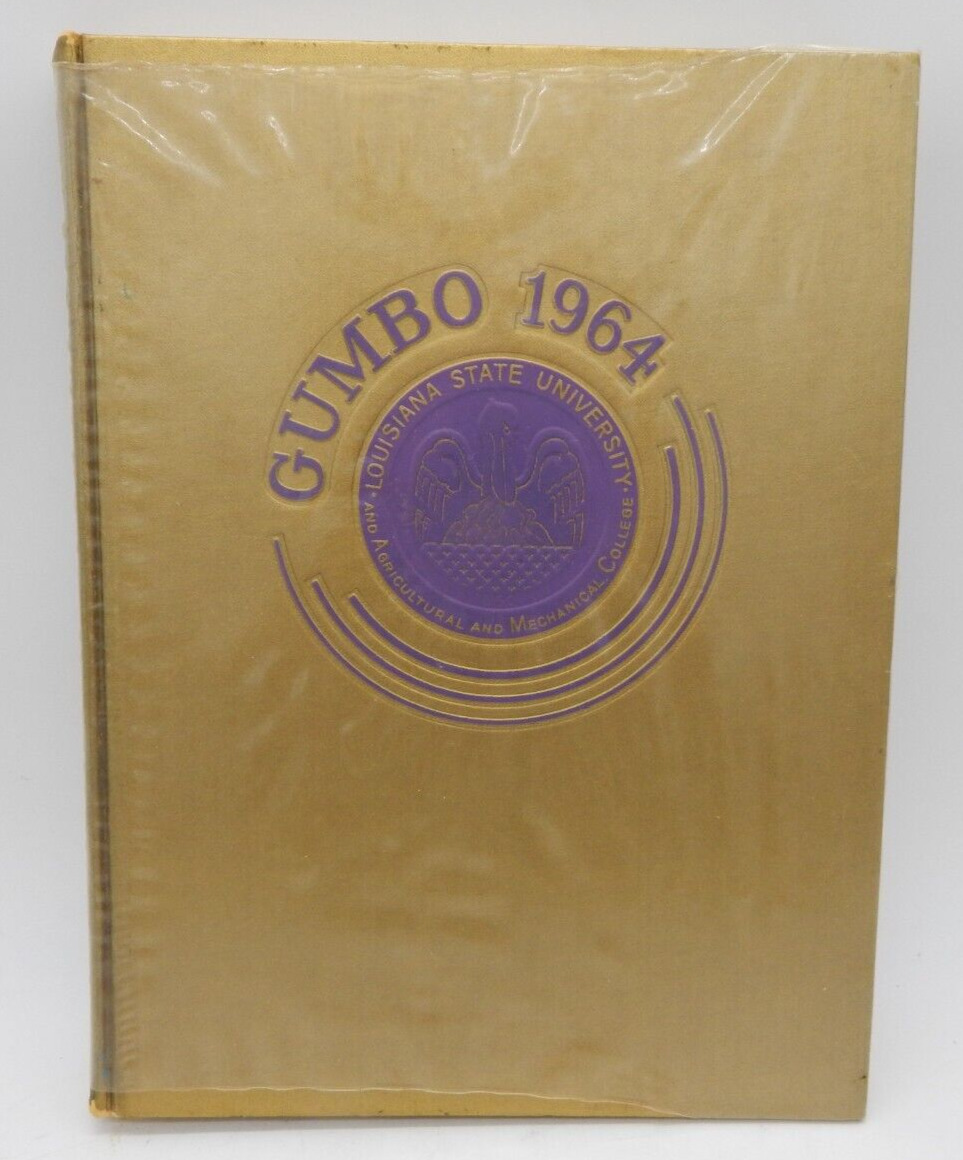 Vintage 1964 LSU Tigers Gumbo Yearbook with Collectable Record Louisiana State
