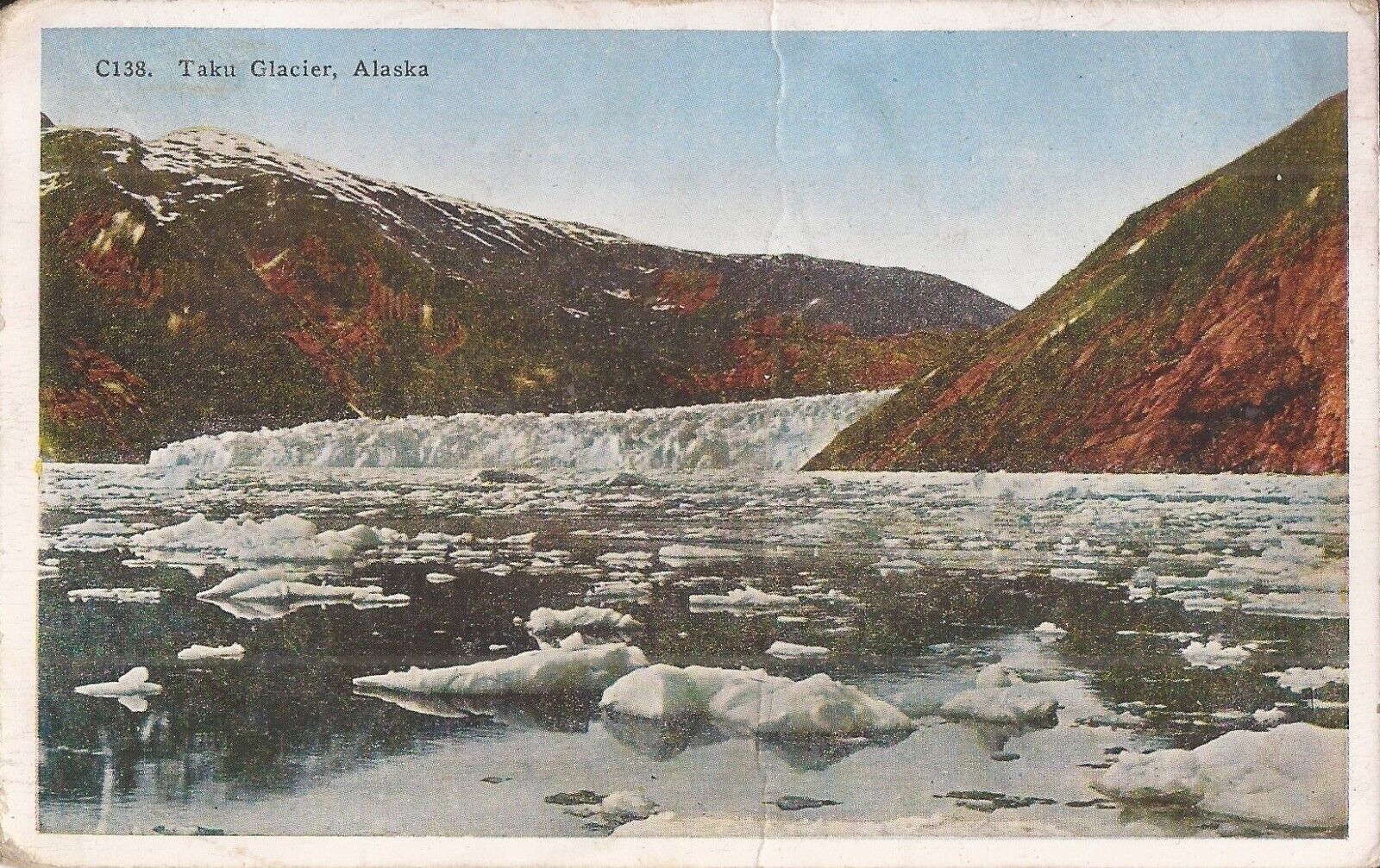 Taku Glacier, ALASKA - 1932 - RPO Cancellation