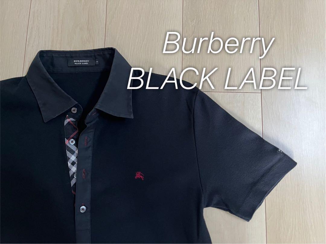 Burberry Black Label Men\'s Polo Shirt Black, 100% cotton, size 2
