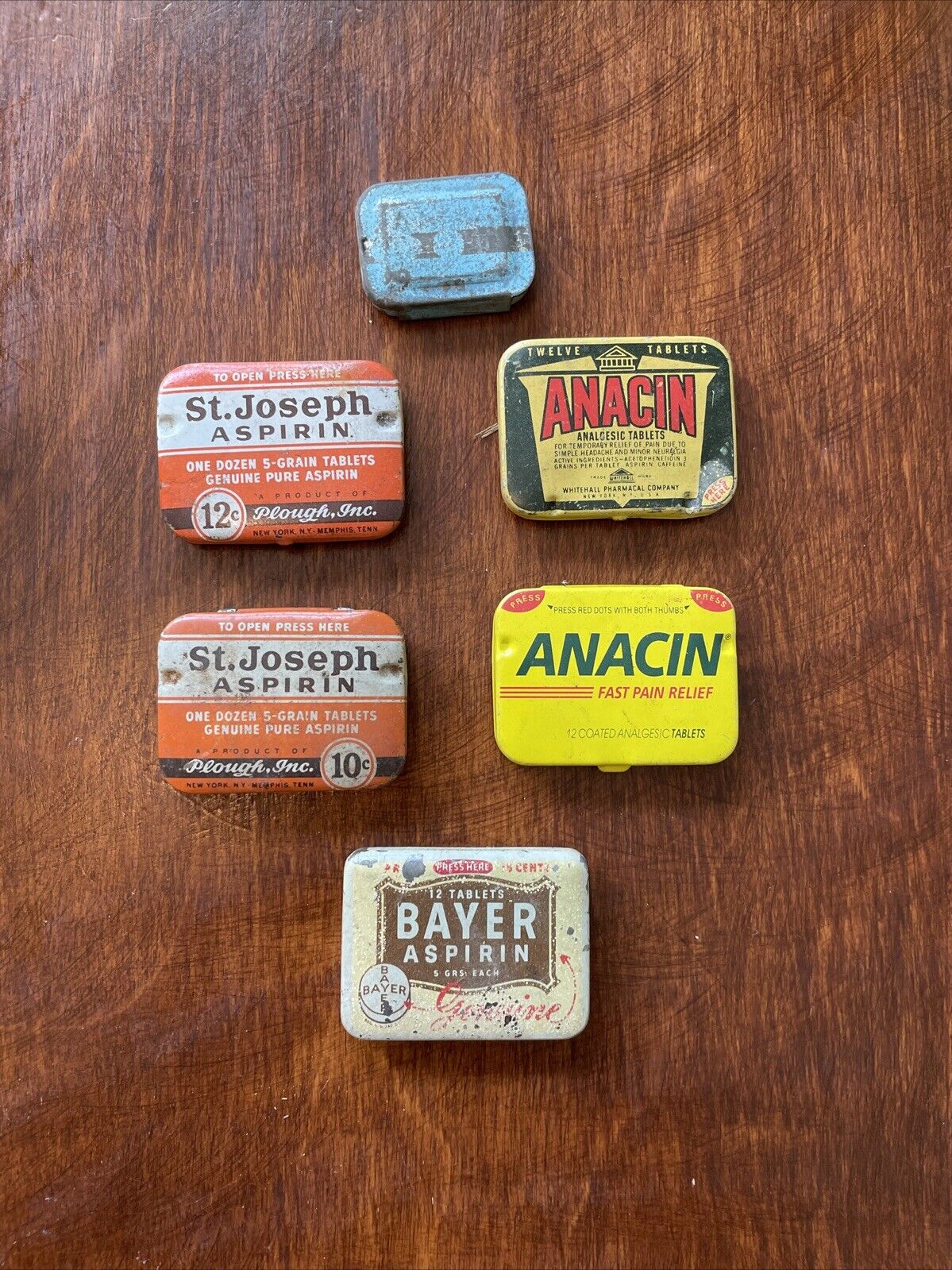 Vintage Aspirin Tin Lot