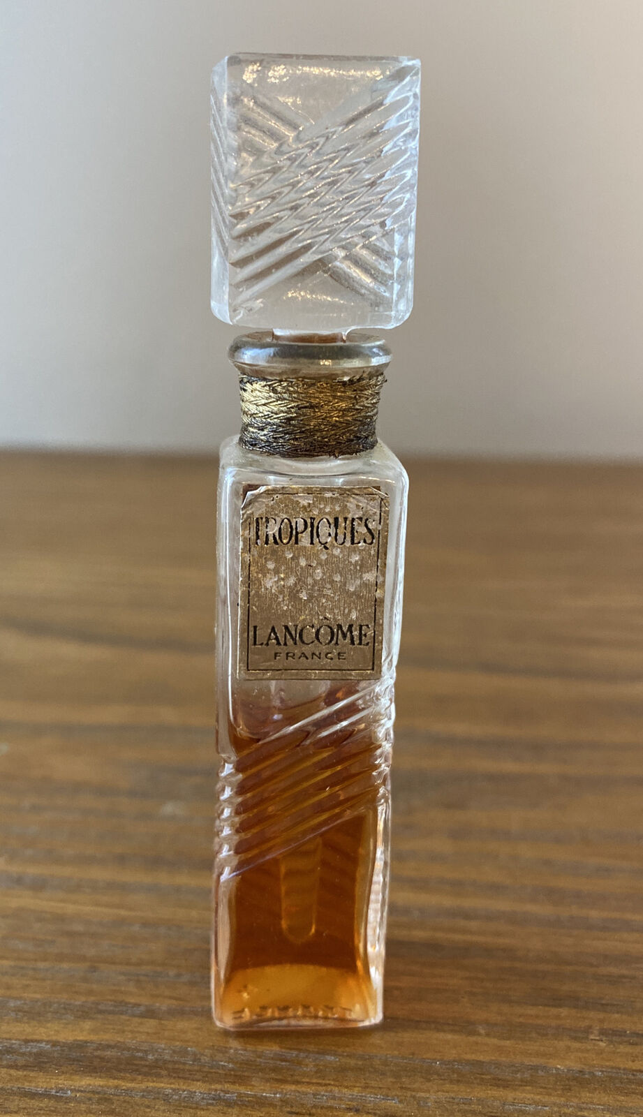 Rare Vintage Lancôme Tropiques Perfume Bottle DISPLAY 50% Full - Used *READ*