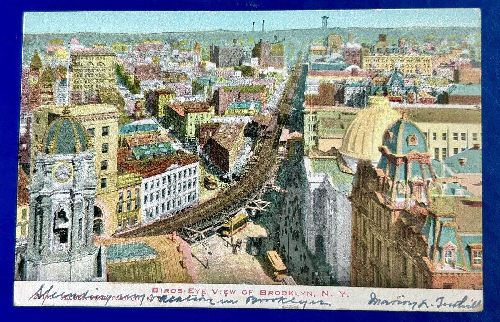 1906 Birds Eye View Brooklyn, New York   Vintage Postcard Spectacular Condition