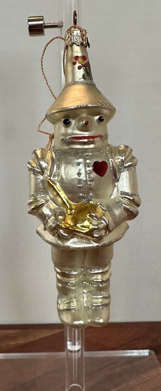 Kurt Adler Polonaise Collection Wizard of Oz Tin Man Glass Ornament