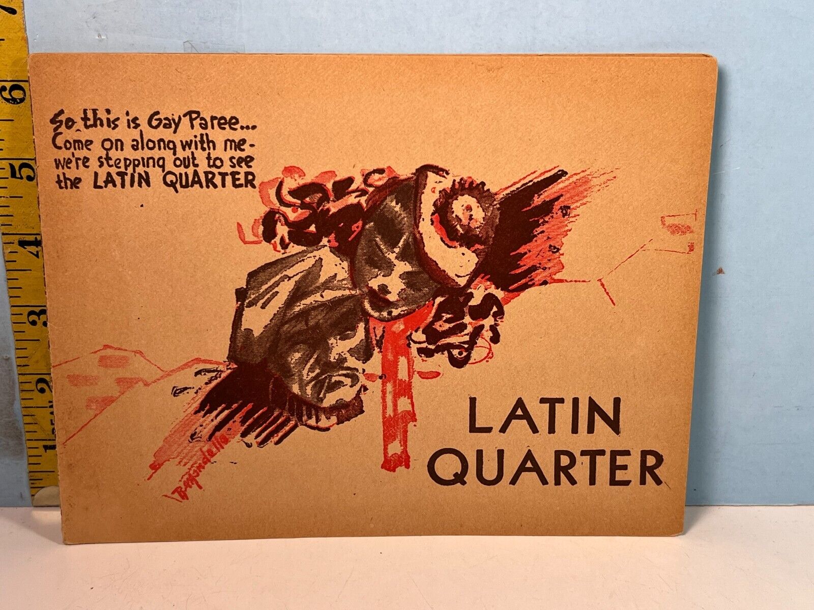 Vintage Latin Quarter Nightclub New York Lou Walters Guest Photograph