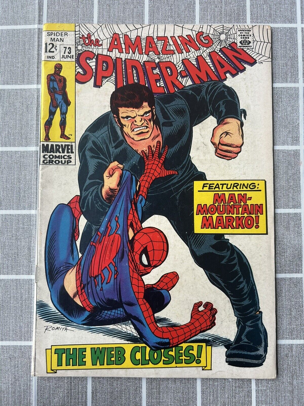 The Amazing Spider Man #73 Man Mountain Marko VF- Vintage Marvel 1969