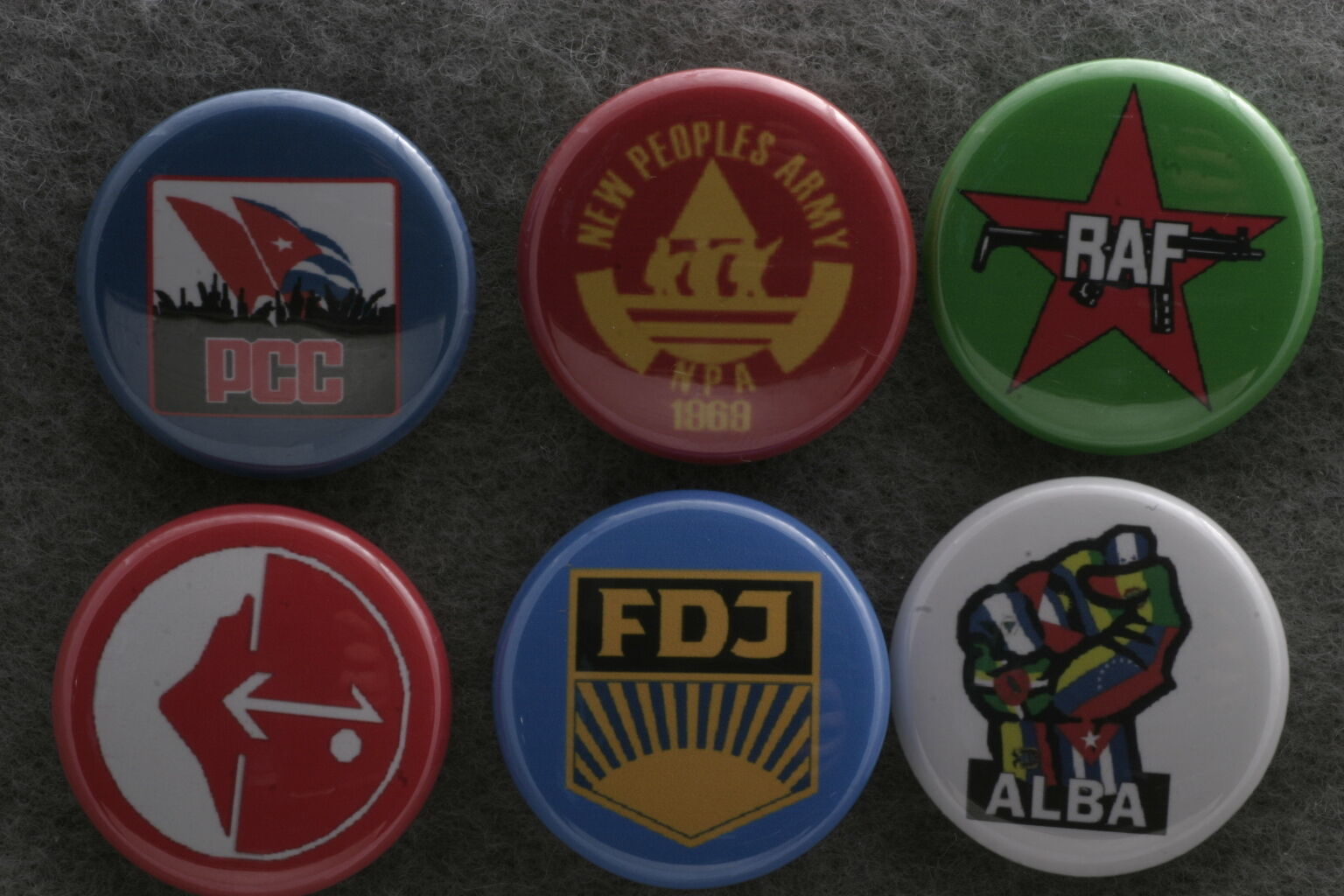 World Communist Party Button Badge Lot Set Cuba Germany ALBA Philippines PFLP
