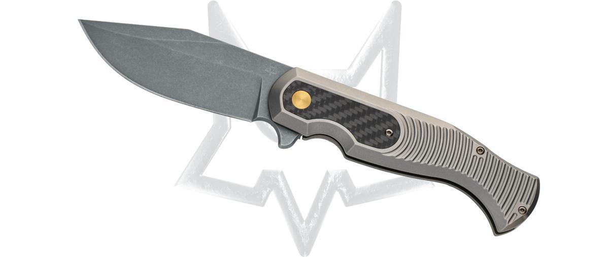 Fox Knives Eastwood Tiger FX-524TICF S90V Titanium Carbon Fiber Pocket Knife