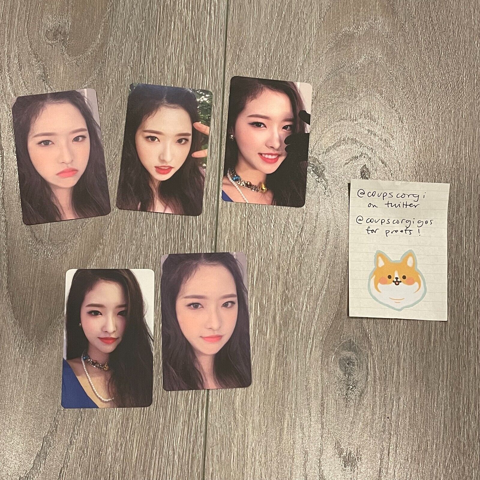 Loona 이달의소녀 OLIVIA HYE Hyejoo Hyeju Official MD Photocards Collection Postcards