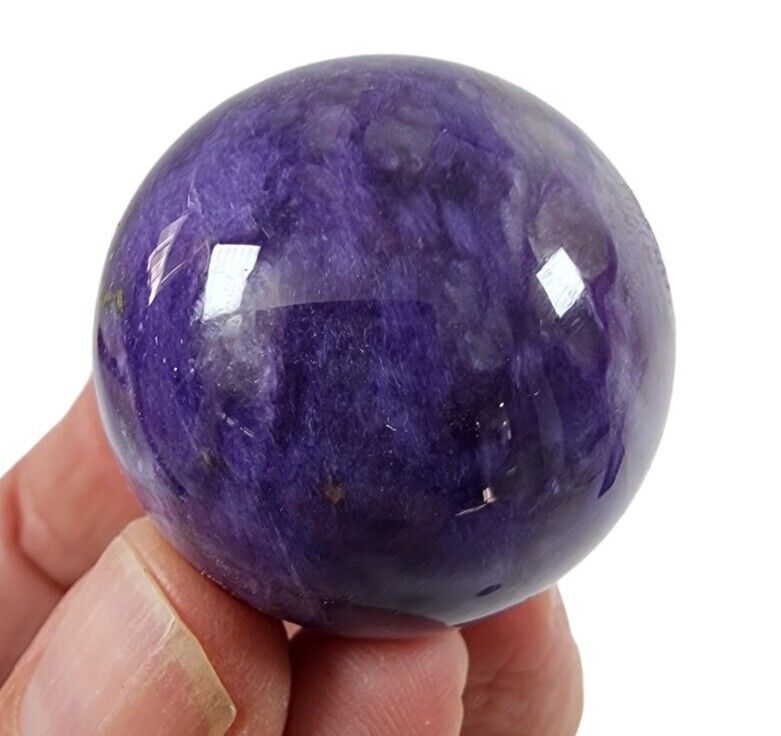 Charoite Crystal Polished Sphere Russia 34.2 grams A-Grade