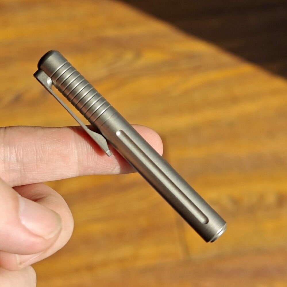 Compact TC4 Titanium Alloy Signature Pen Pocket Ballpoint Pen Outdoor Travel EDC