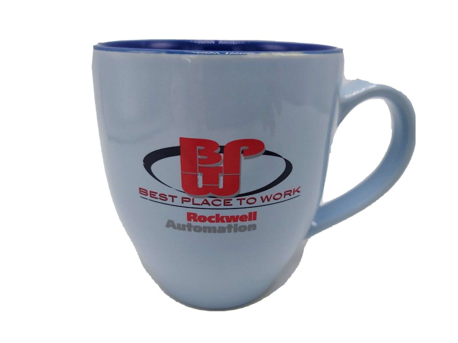 Rockwell Automation Powder Blue Coffee Mug Cup 14 Ounces