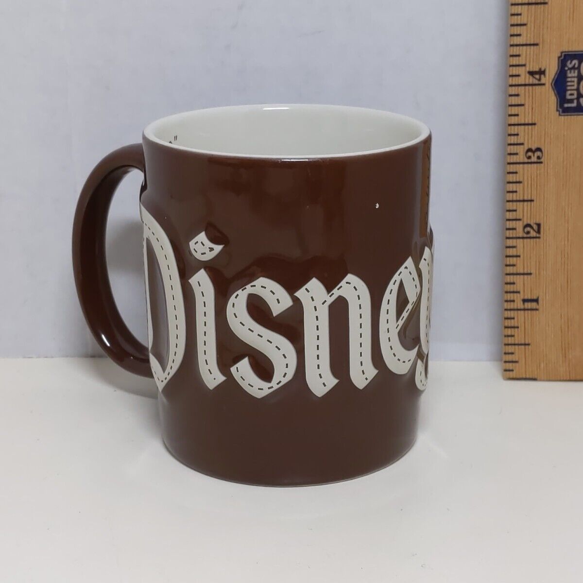 Disneyland Est 1955 Embossed Brown Mug All That Come To This Happy Place Welcome