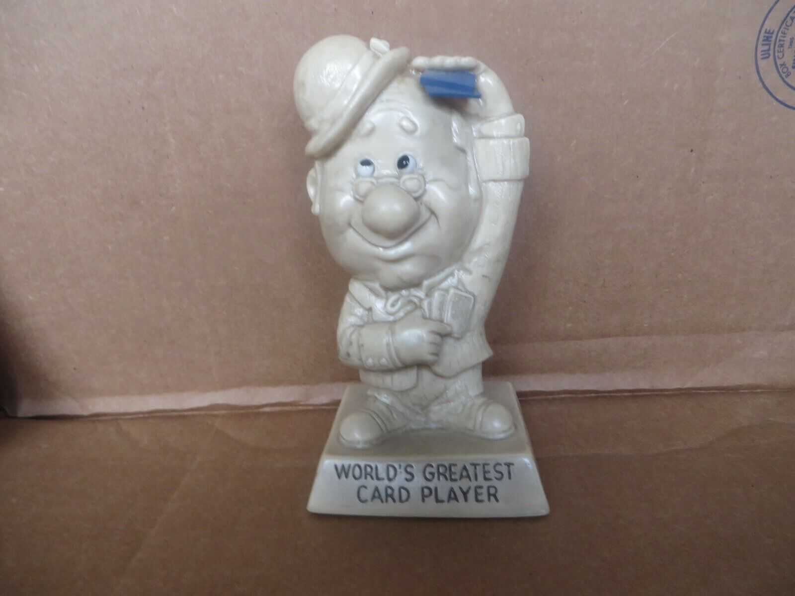 Vintage 1970's Wallace Berries Figure Worlds Greatest Card player