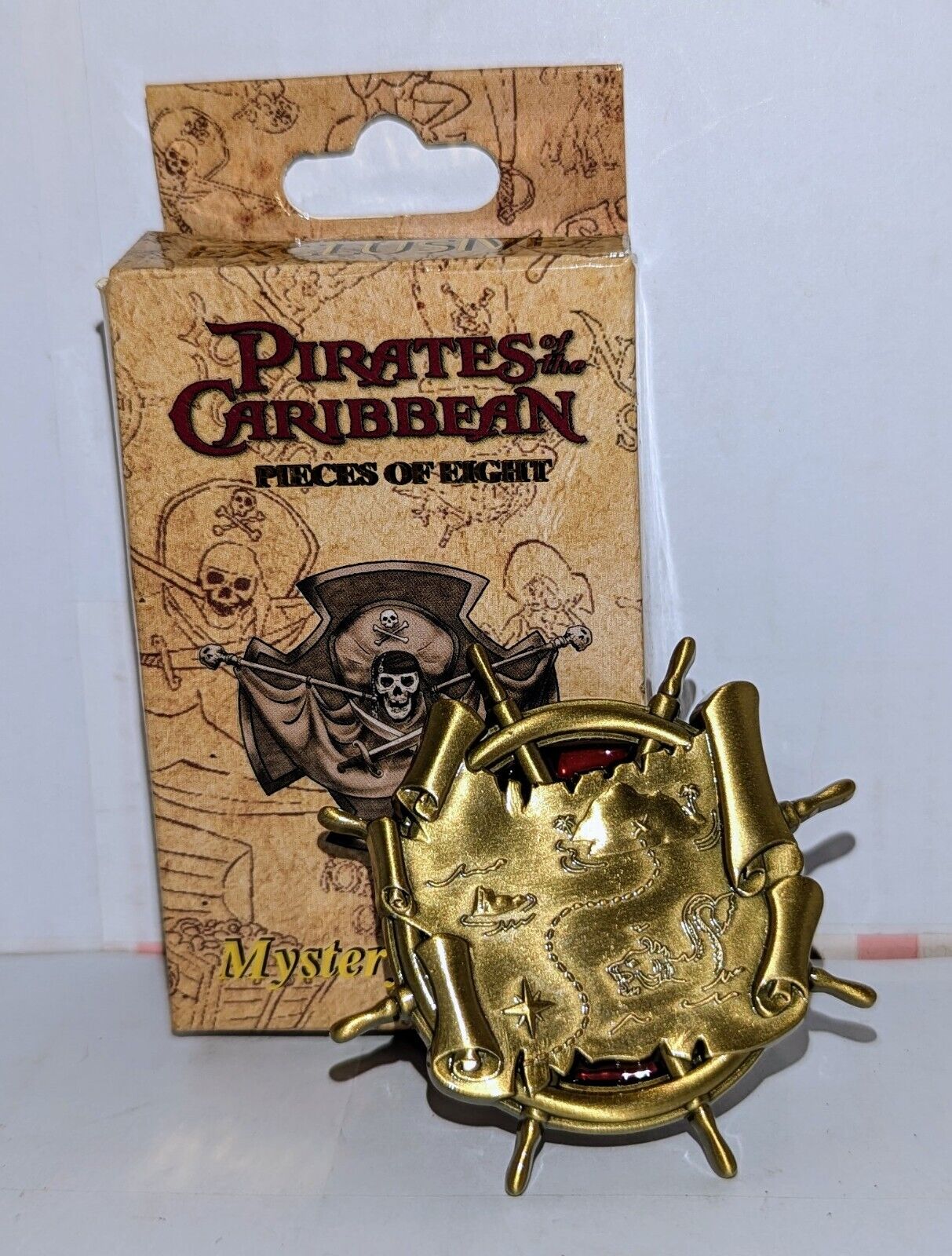 Disney Pin Pirates of The Caribbean Pieces of Eight 50th Teasure Map WDI LE 300