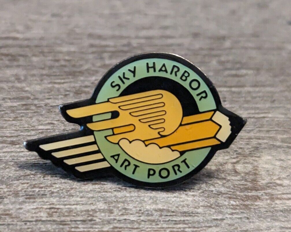 Phoenix Sky Harbor Civil-Military International Airport Retro Vintage Lapel Pin