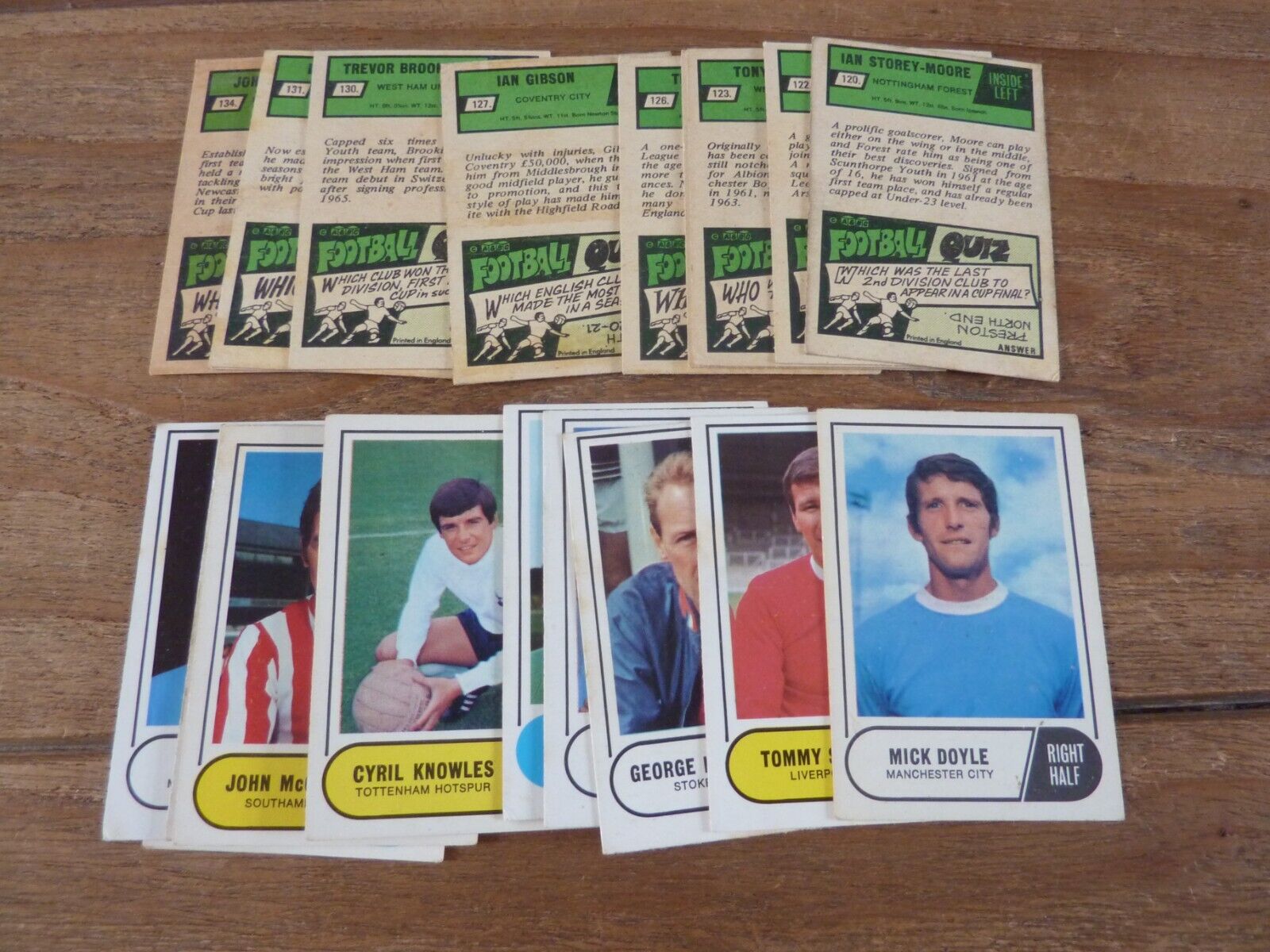 A&BC Green Back Football Cards from 1969 - Rare 3rd Series VGC - Pick Your Cards