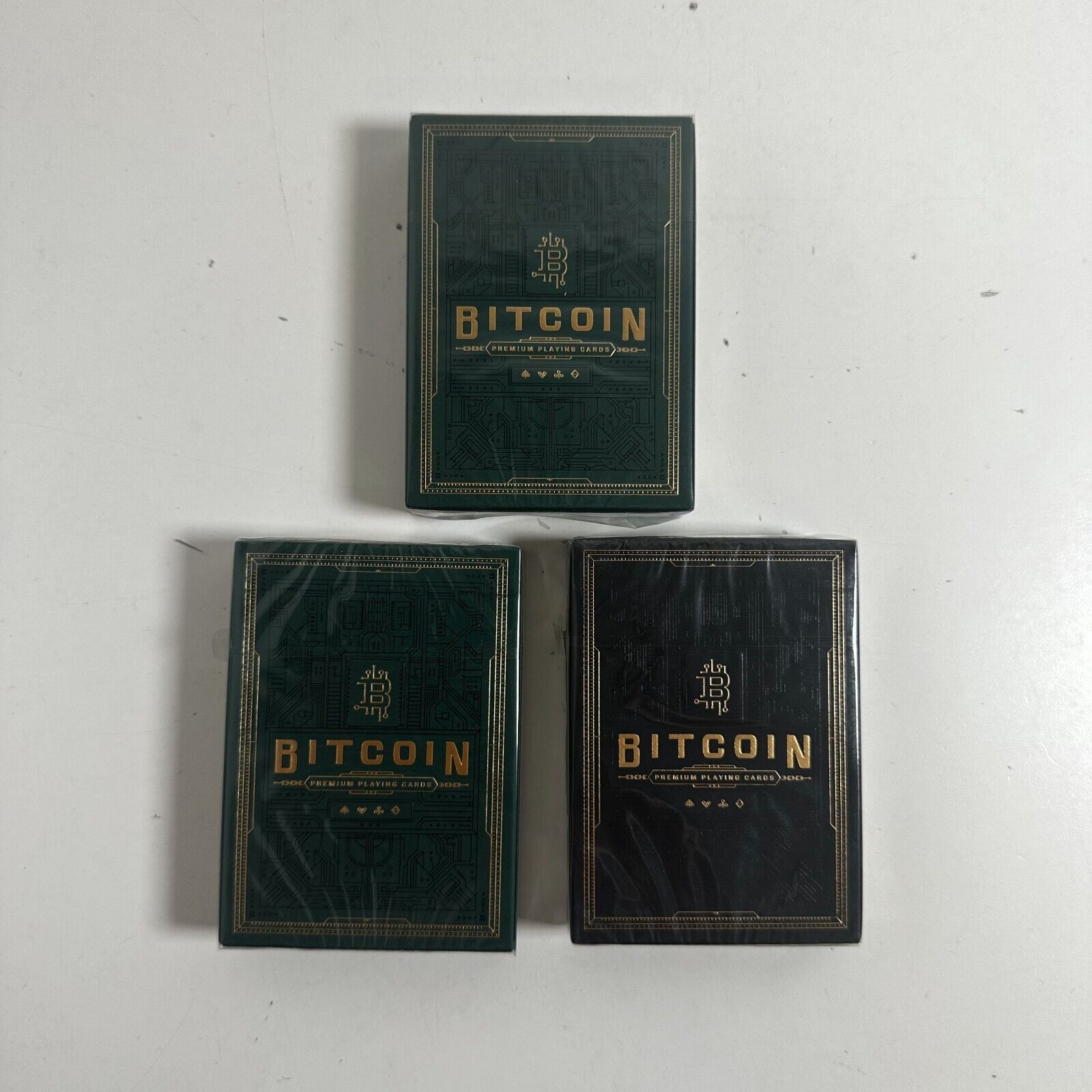 Bitcoin Cash Edition & Black Edition Premium Playing Card Deck - Lot of 3
